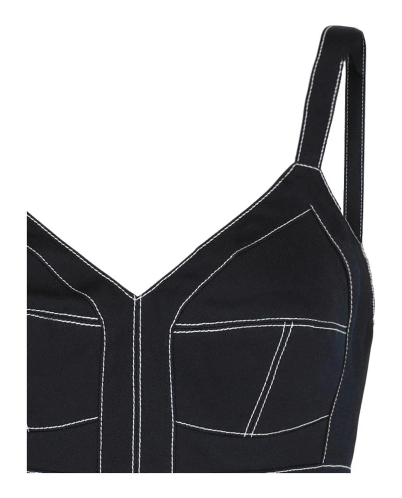 Alexander McQueen Cotton Gabardine Bra Top 3