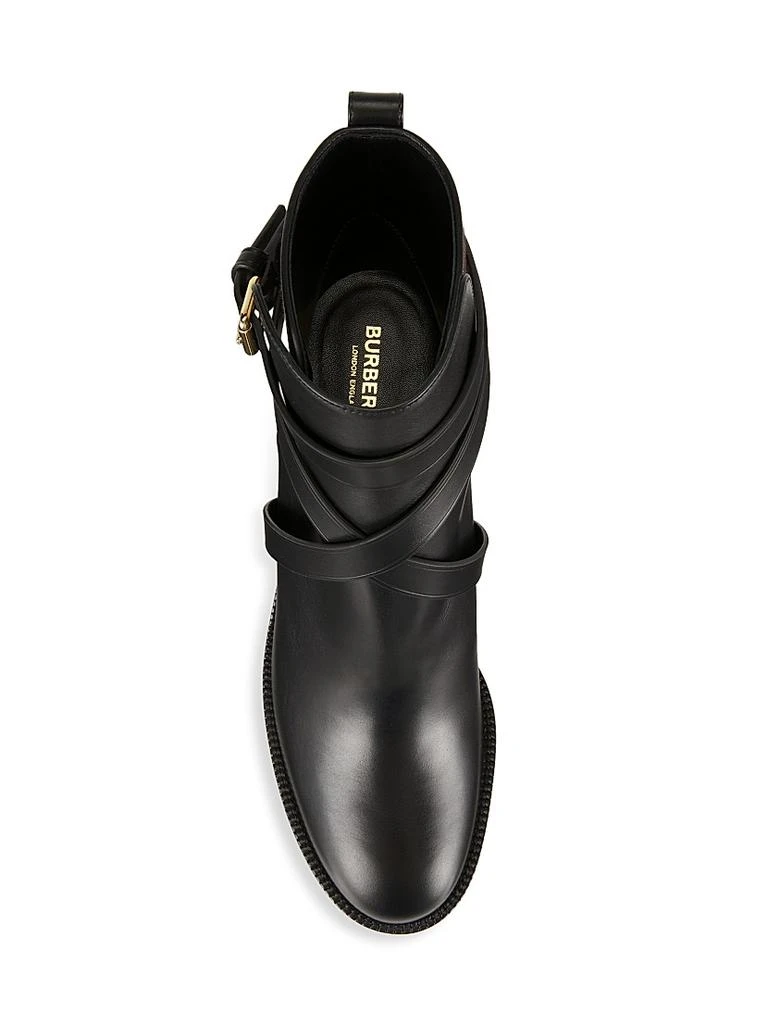 Burberry Pryle House Check & Leather Ankle Boots 5