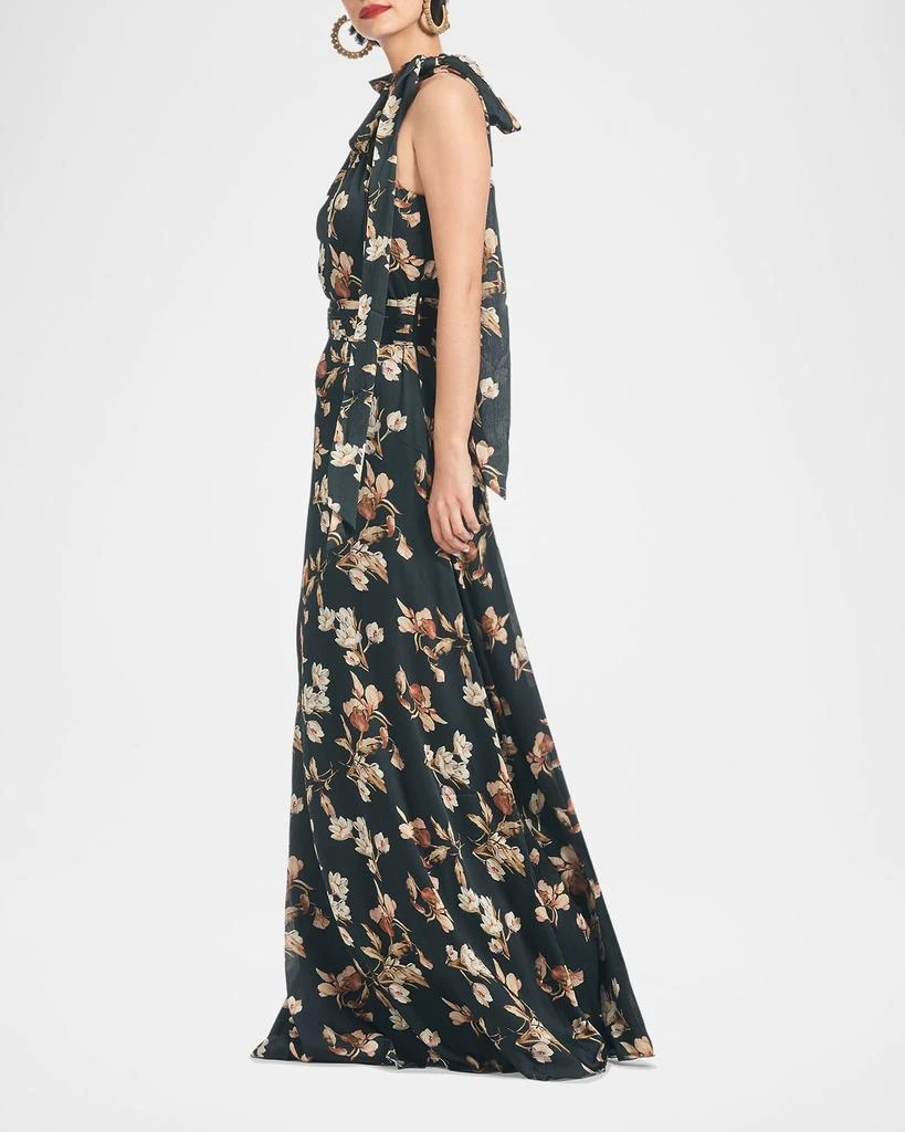 Sachin & Babi Kayla Floral-Print Georgette Gown 2