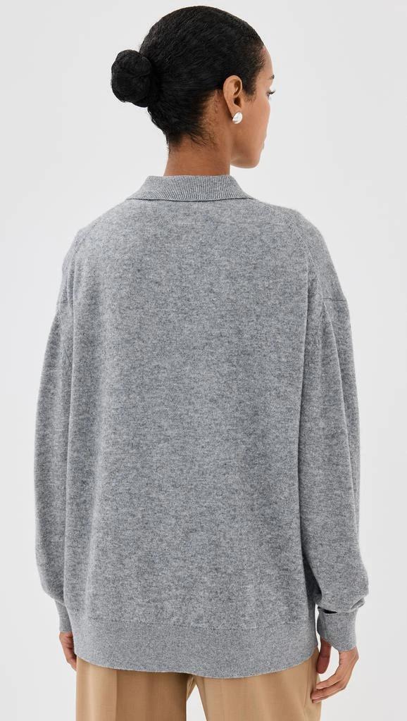 Tibi Washable Cashmere Easy Polo Sweater 2