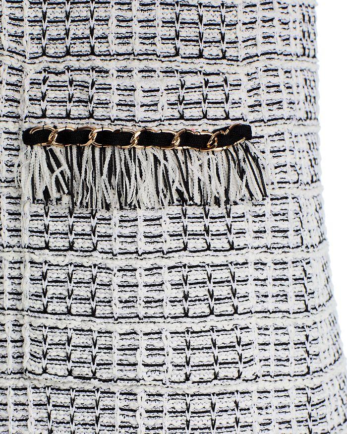 Misook Fringe Trim Shift Dress