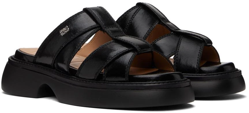 Ganni Black Mule Sandals 4