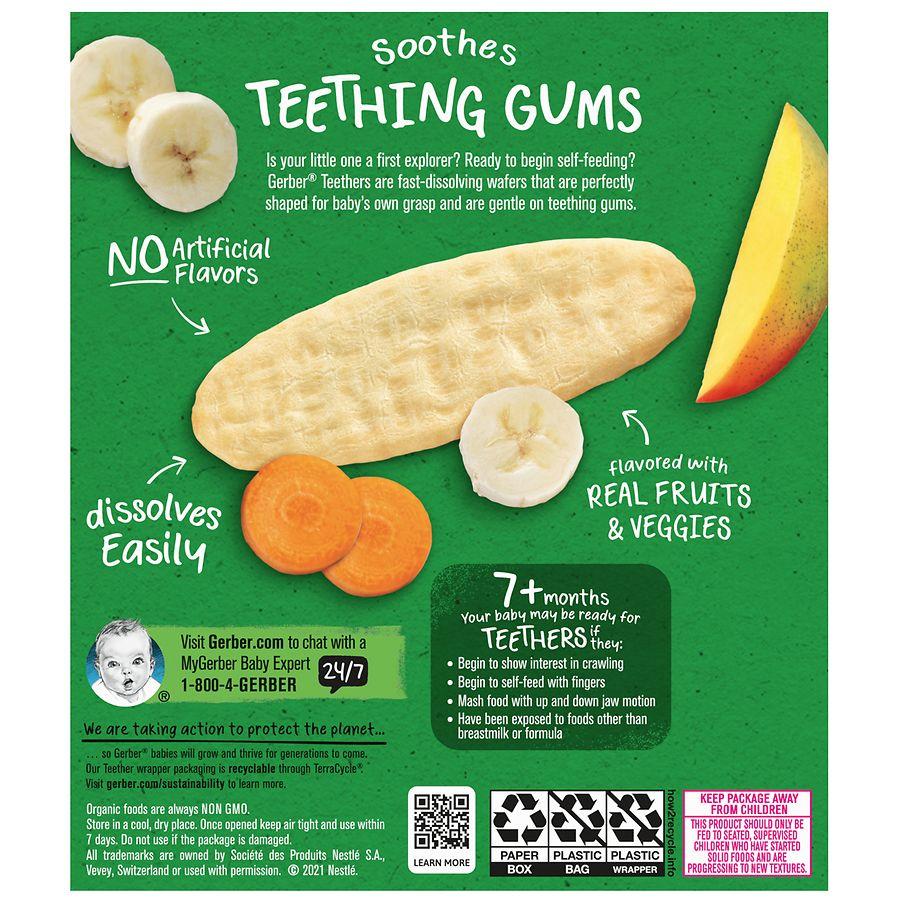 Gerber Teethers Organic Baby Snacks Mango Banana Carrot