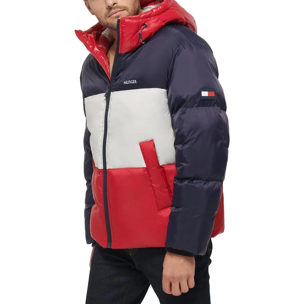 Tommy Hilfiger Men's Colorblock Performance Hooded Puffer Jacket 5