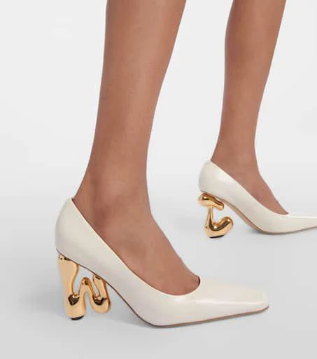 JW Anderson Logo leather pumps 4
