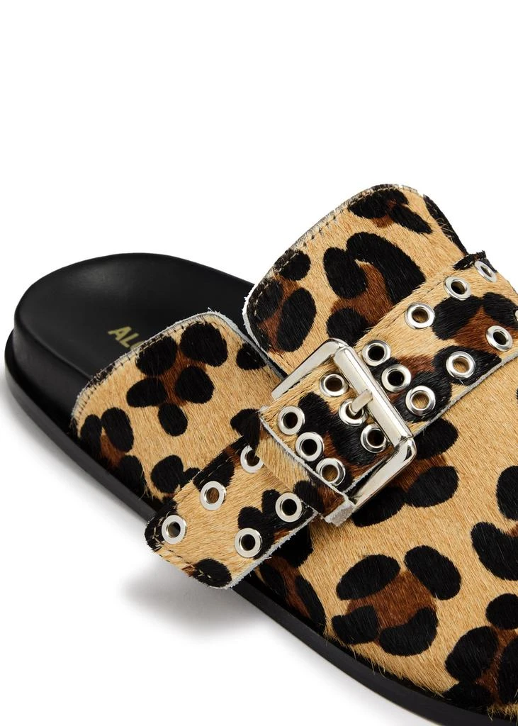ALOHAS Halia leopard-print calf-hair clogs 4