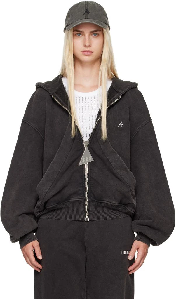 The Attico Black Faded Hoodie 1