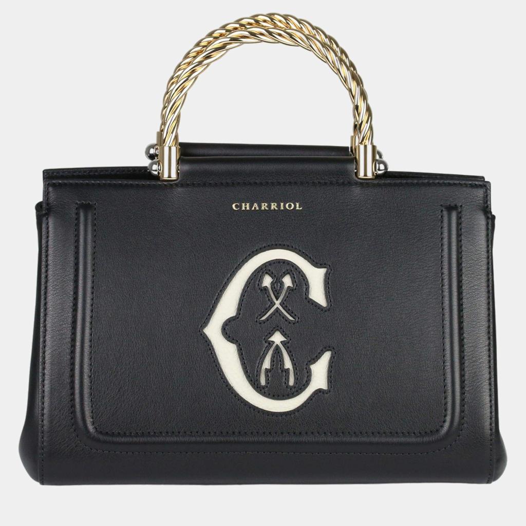 Charriol Charriol Black Leather MARIE OLGA Handbag