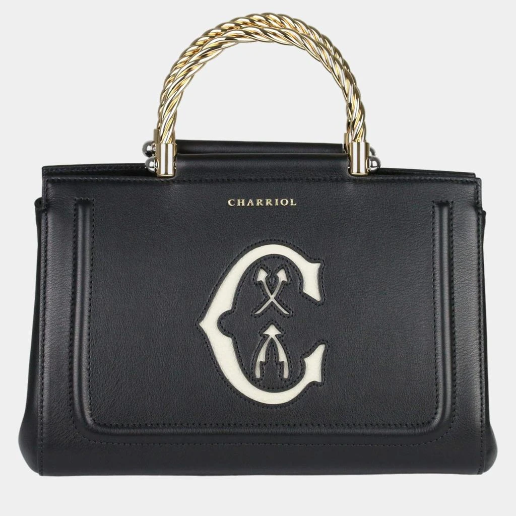 Charriol Charriol Black Leather MARIE OLGA Handbag 1