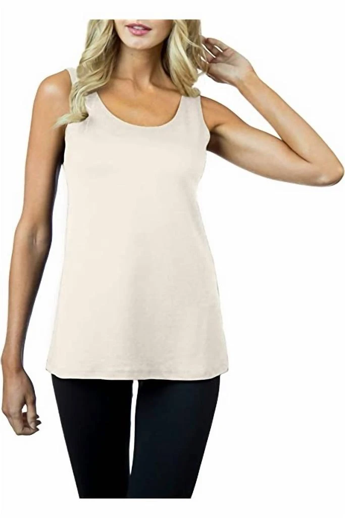 A'NUE MIAMI A-Line Tank In Pearl 1