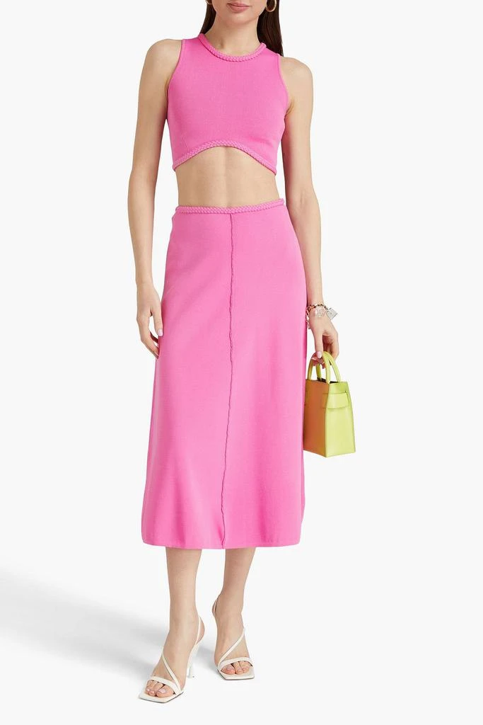 Aje Petal knitted midi skirt 2