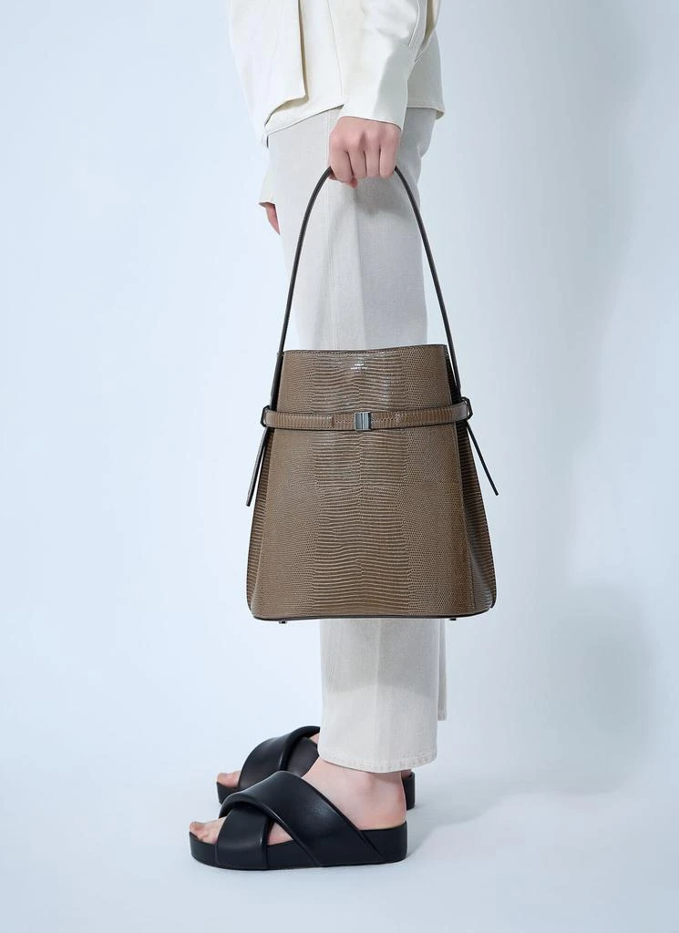 Totême Leather Belted Bucket Bag 2