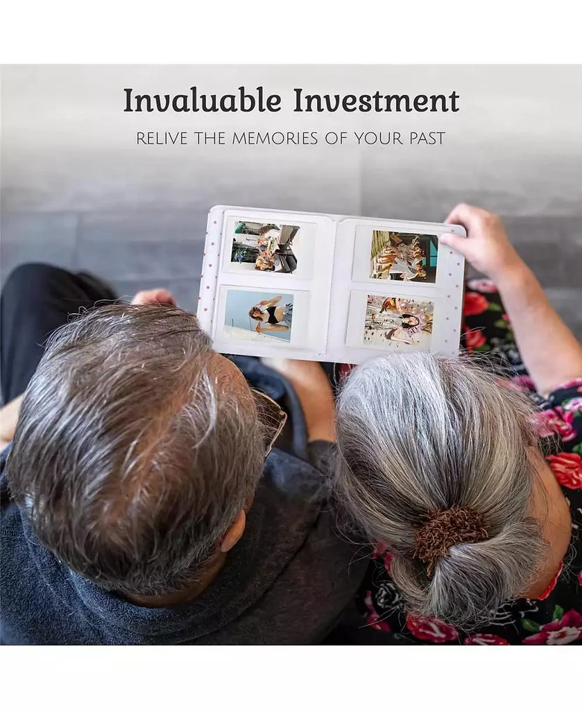 Fujifilm Instax Mini Instant Camera Film: 100 Shoots Total, (10 Sheets x 10) Bundle with Slinger 64 Pocket Mini Instax Photo Album 3