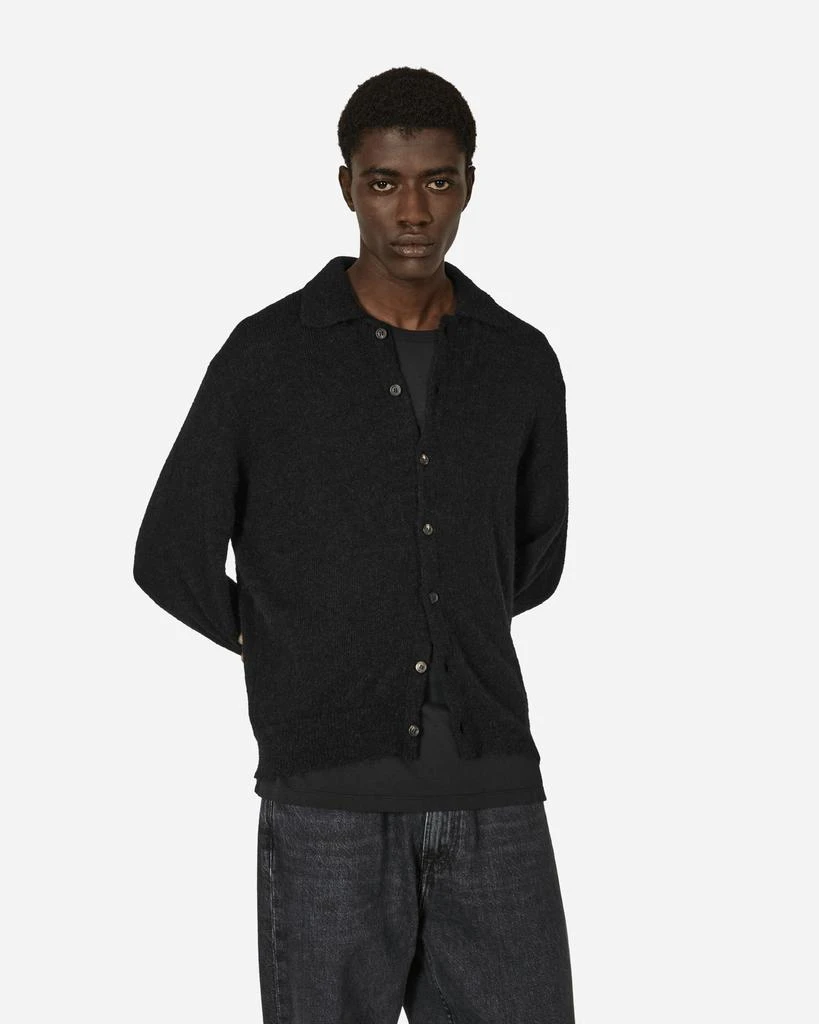 Our Legacy Fuzzy Alpaca Evening Polo Black 1