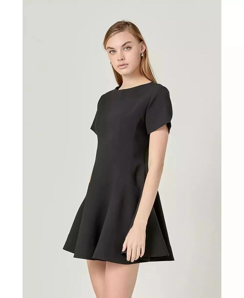 English Factory - Flare Mini Dress Black / L English Factory - Flare Mini Dress Black / L