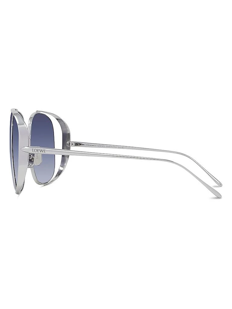 Loewe Signature 57MM Rectangular Sunglasses 3