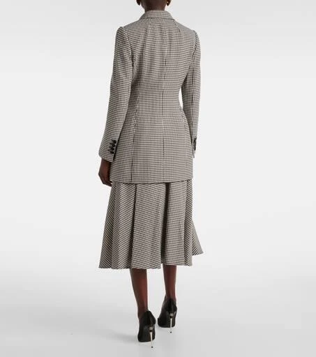 Dolce & Gabbana Houndstooth wool-blend blazer 3