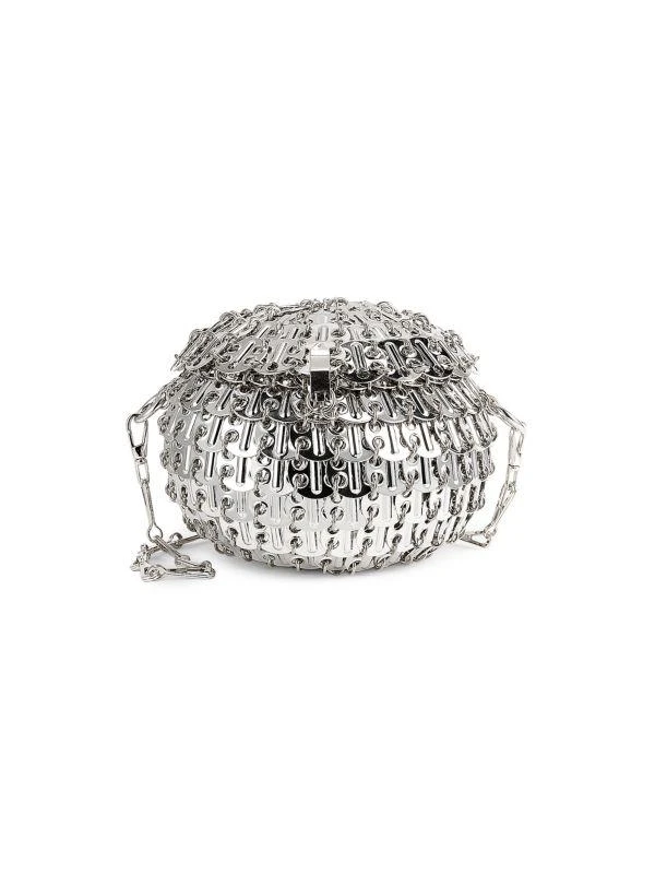 Paco Rabanne 1969 Ball Chainmail Brass Convertible Clutch 1