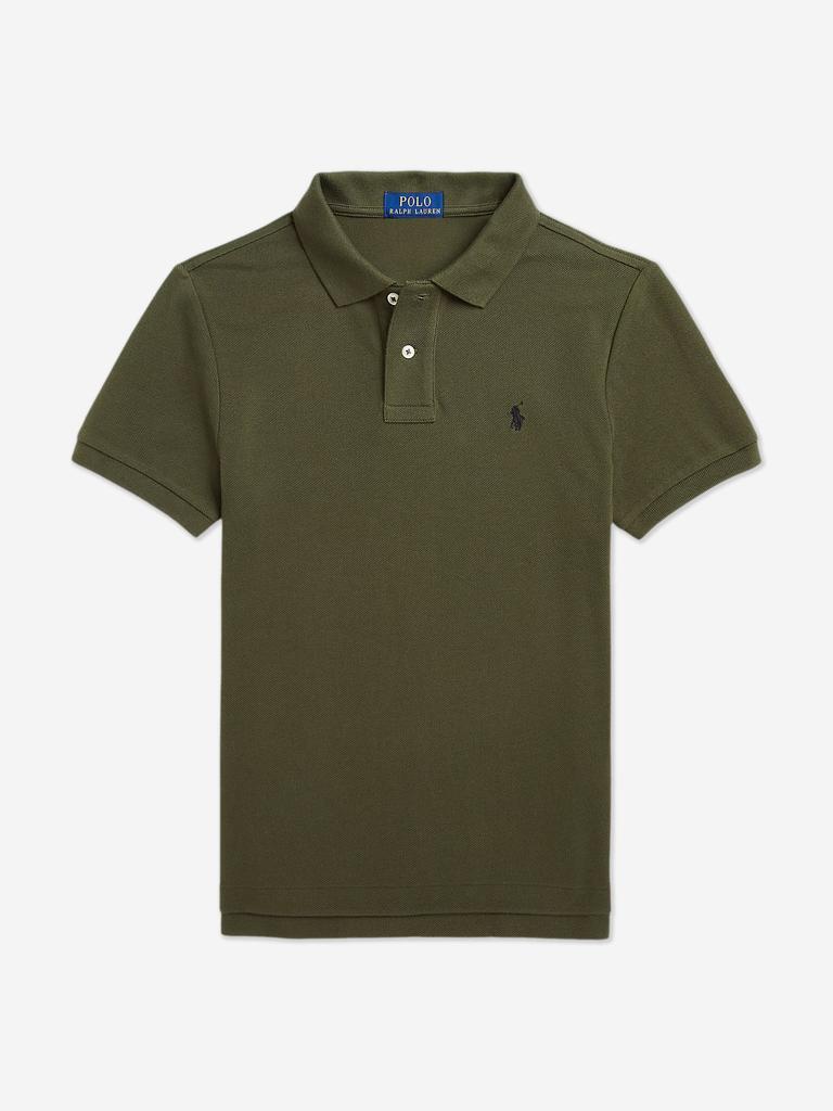 Ralph Lauren Boys Slim Fit Polo Shirt in Green