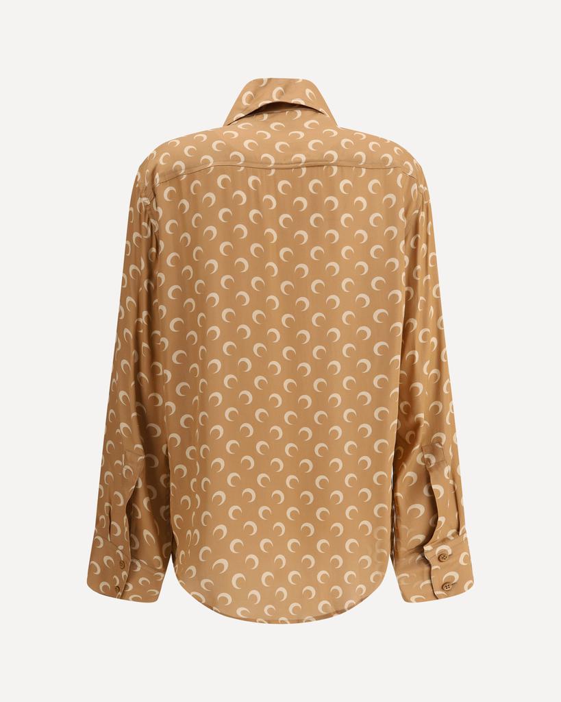MARINE SERRE Satin Moon Shirt