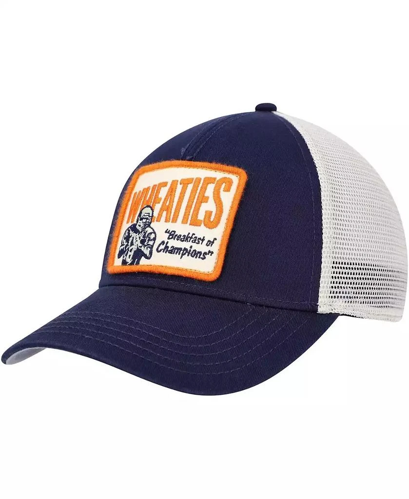 American Needle Men's Navy, Cream Wheaties Valin Trucker Snapback Hat 1