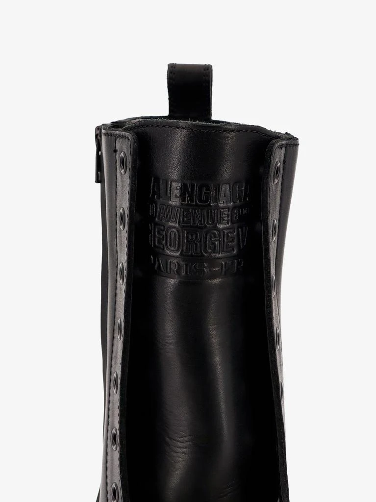 Balenciaga Leather Truck Laceup Boot 5