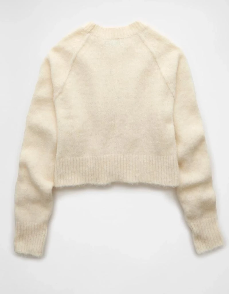 AE AE Cropped Crew Neck Bow Sweater 4