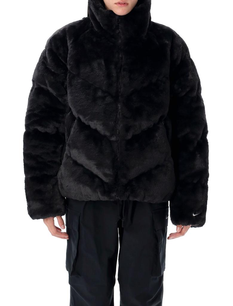 NIKE THERMA-FIT LOOSE FAUX FUR JACKET