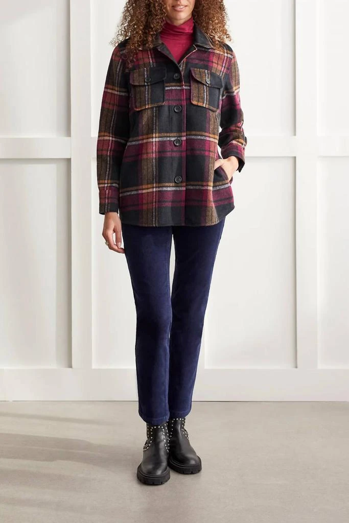Tribal Tribal - Mid-Length Plaid Jacket 2