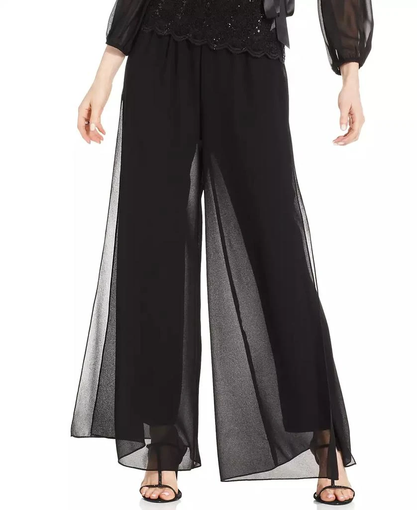 Alex Evenings Wide-Leg Chiffon Pants 1
