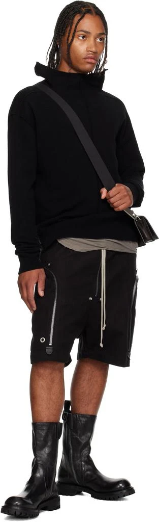 Rick Owens Black Concordians Griffin Baguette Bag 4