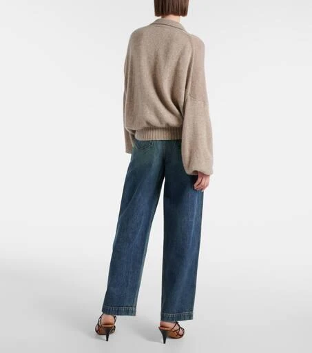 Khaite Rene cashmere polo sweater 3