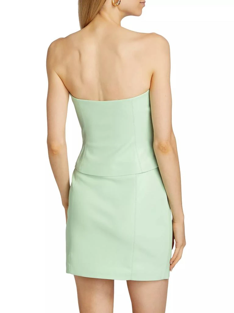 Susana Monaco Faux Leather Tube Top 5
