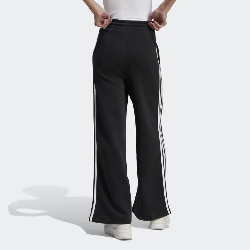 Adidas Women's  Essentials 3-Stripes French Terry Wide Pants 2