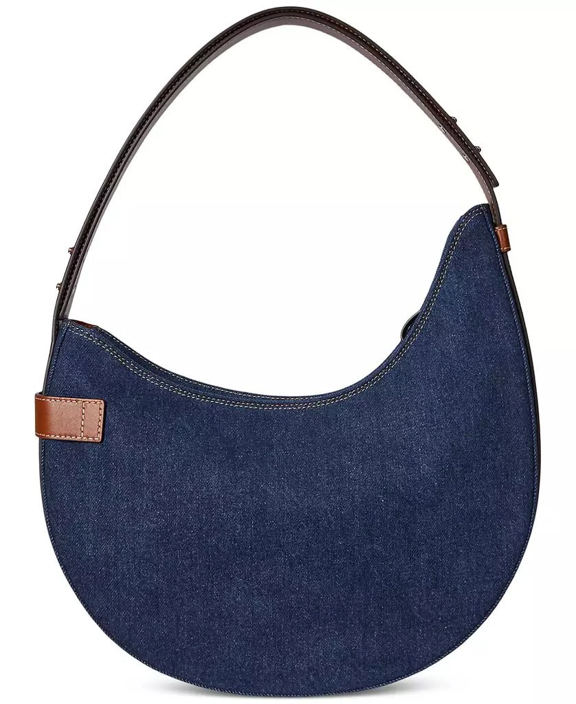 Ralph Lauren Tasha Large Denim Shoulder Bag 3