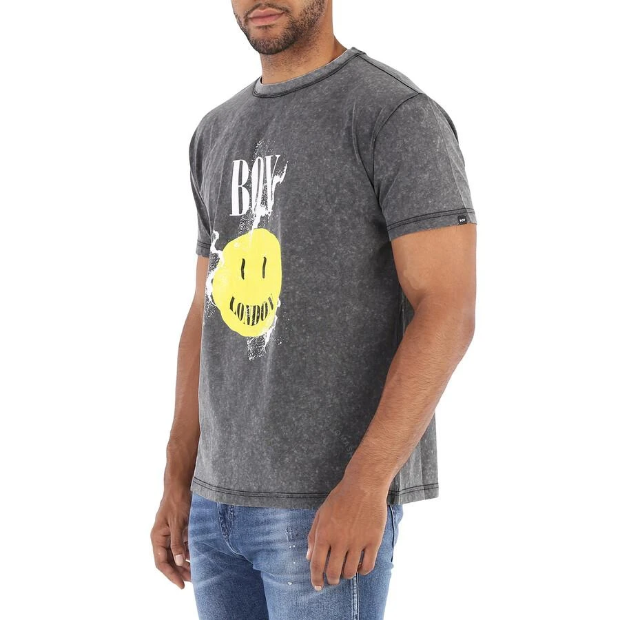 BOY LONDON Washed Grey Boy Acid Cotton T-shirt 3