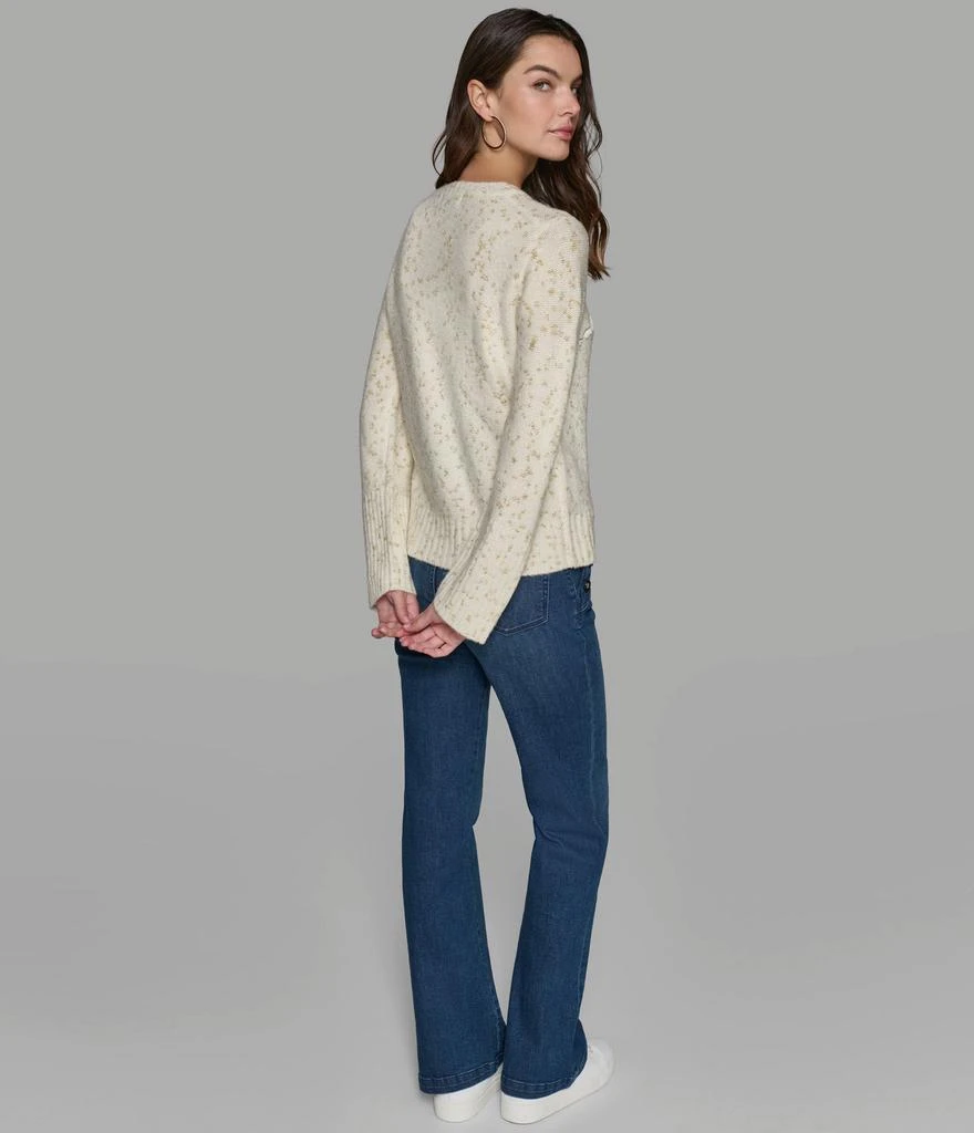 Karl Lagerfeld Paris BONJOUR SCRIPT LUREX SWEATER 2