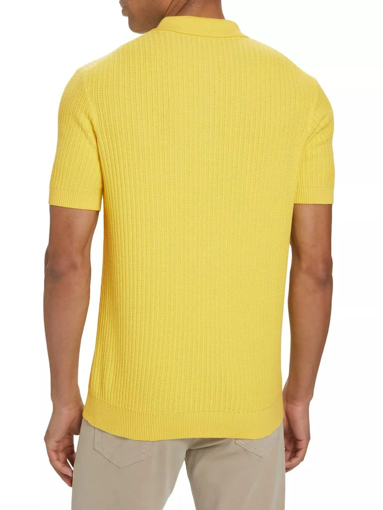 Saks Fifth Avenue Slim-Fit Textured Cotton Polo Shirt 5
