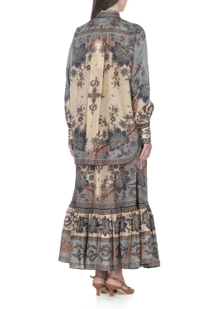 Zimmermann Ascension Silk Shirt With Contrasting Floral Pattern 3