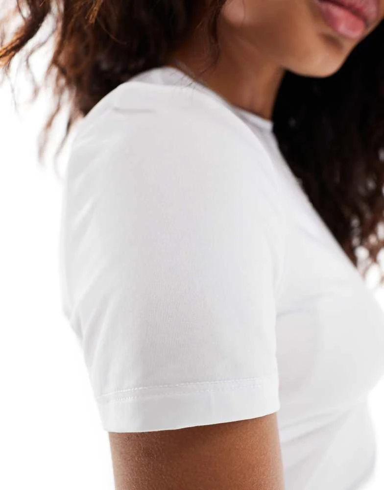 Weekday Weekday Fine t-shirt in white 2