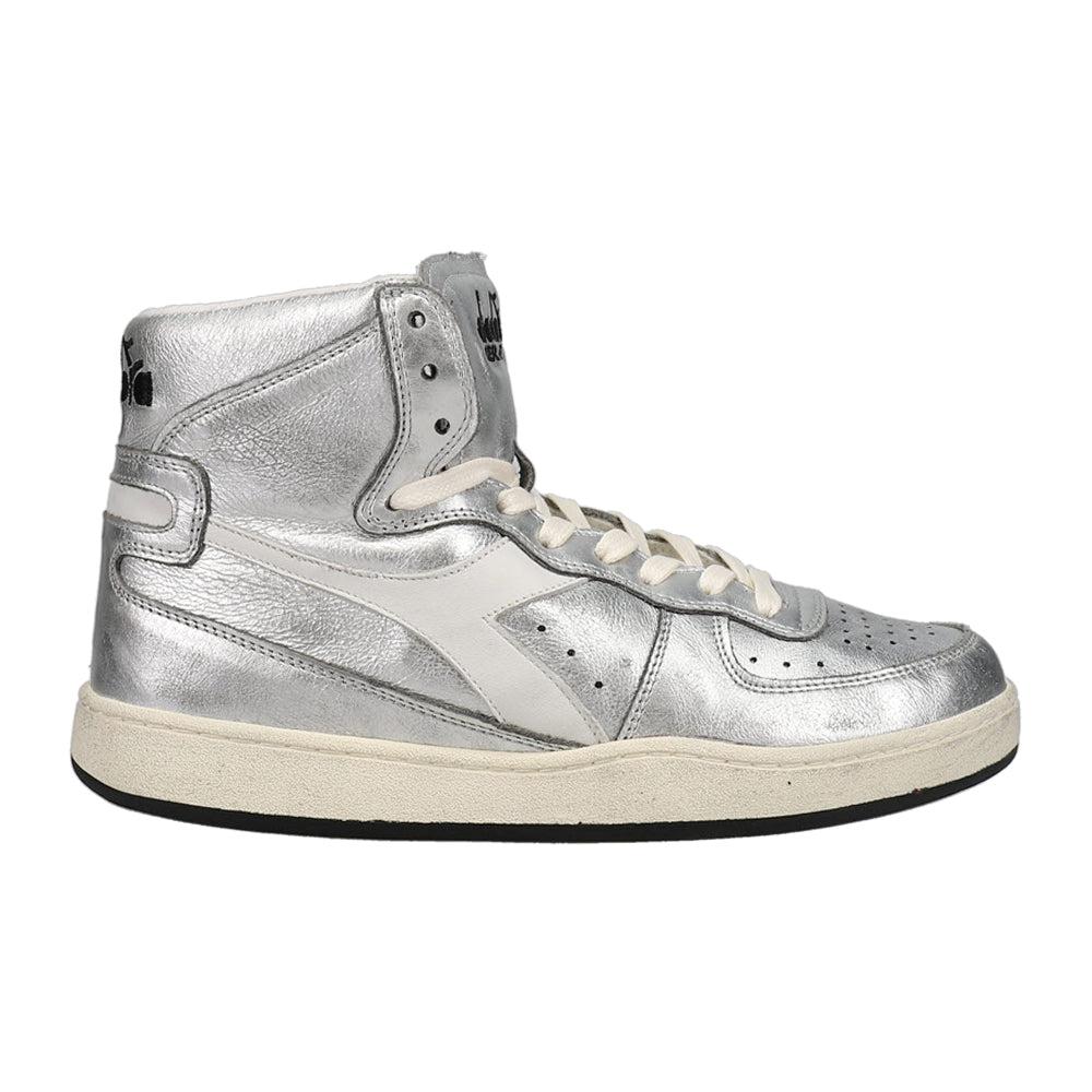Diadora Mi Basket Metallic Used High Top Sneakers
