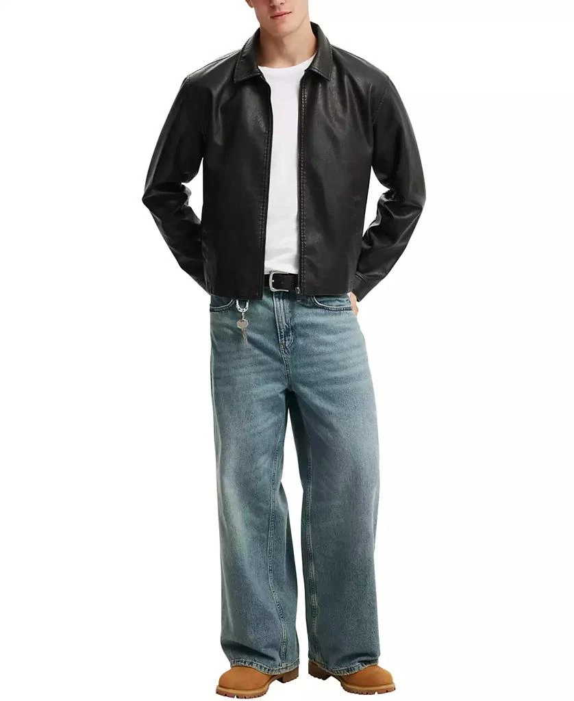 Cotton On Men's Artificial Leather Harrington Jacket 7