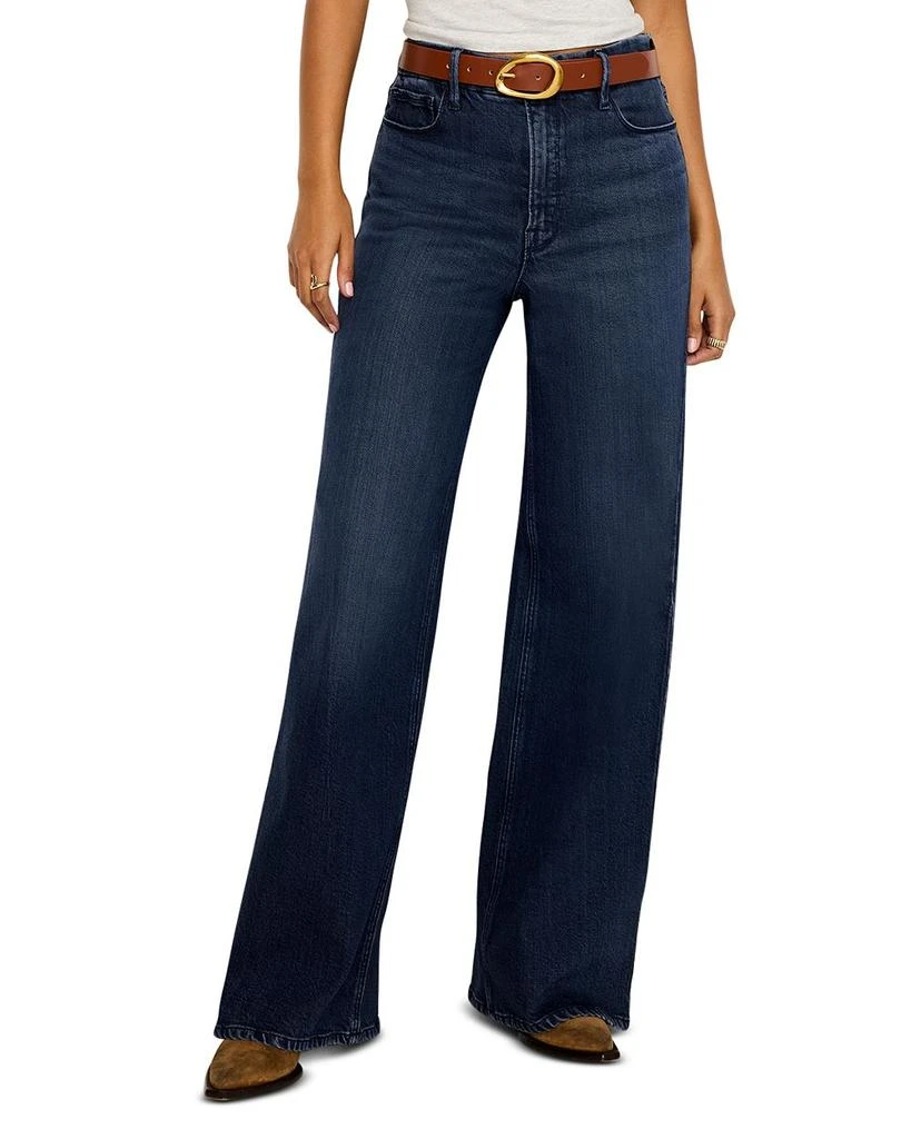Good American Good Skate High Rise Wide Leg Jeans in Indigo 516 1