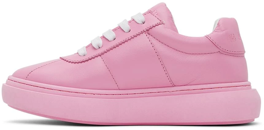 Marni Kids Pink Padded Leather Sneakers 3