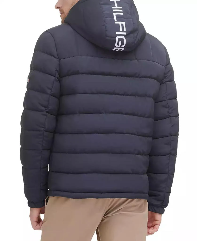 Tommy Hilfiger Men's  Sherpa Lined Hooded Quilted Puffer Jacket 4