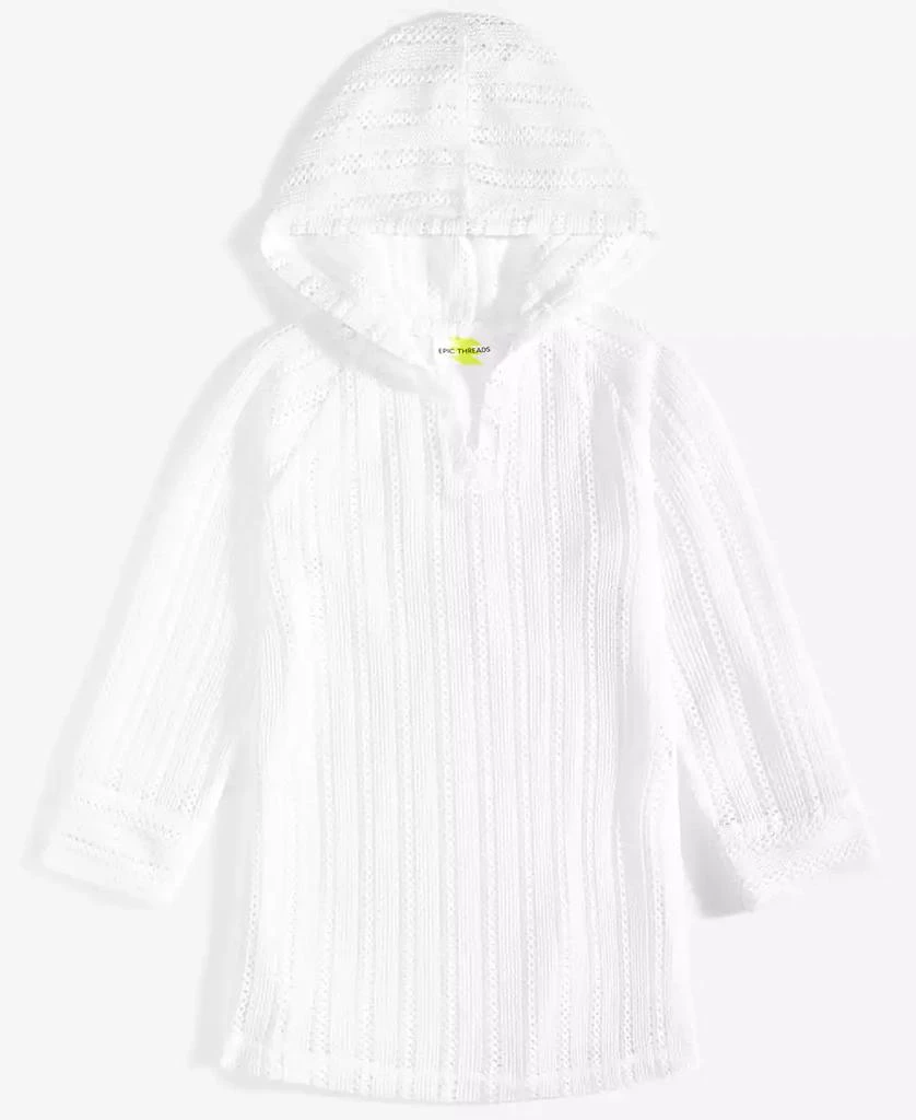 Epic Threads Big Girls Hooded Long Sleeve Mesh Cover-Up, Exclusively at Macy's 1