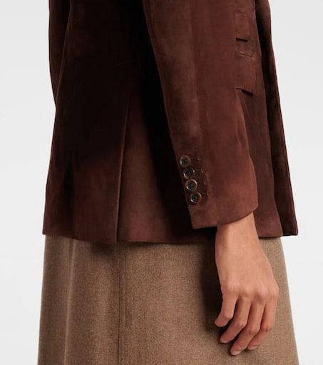 Ralph Lauren Ansley double-breasted suede blazer 5