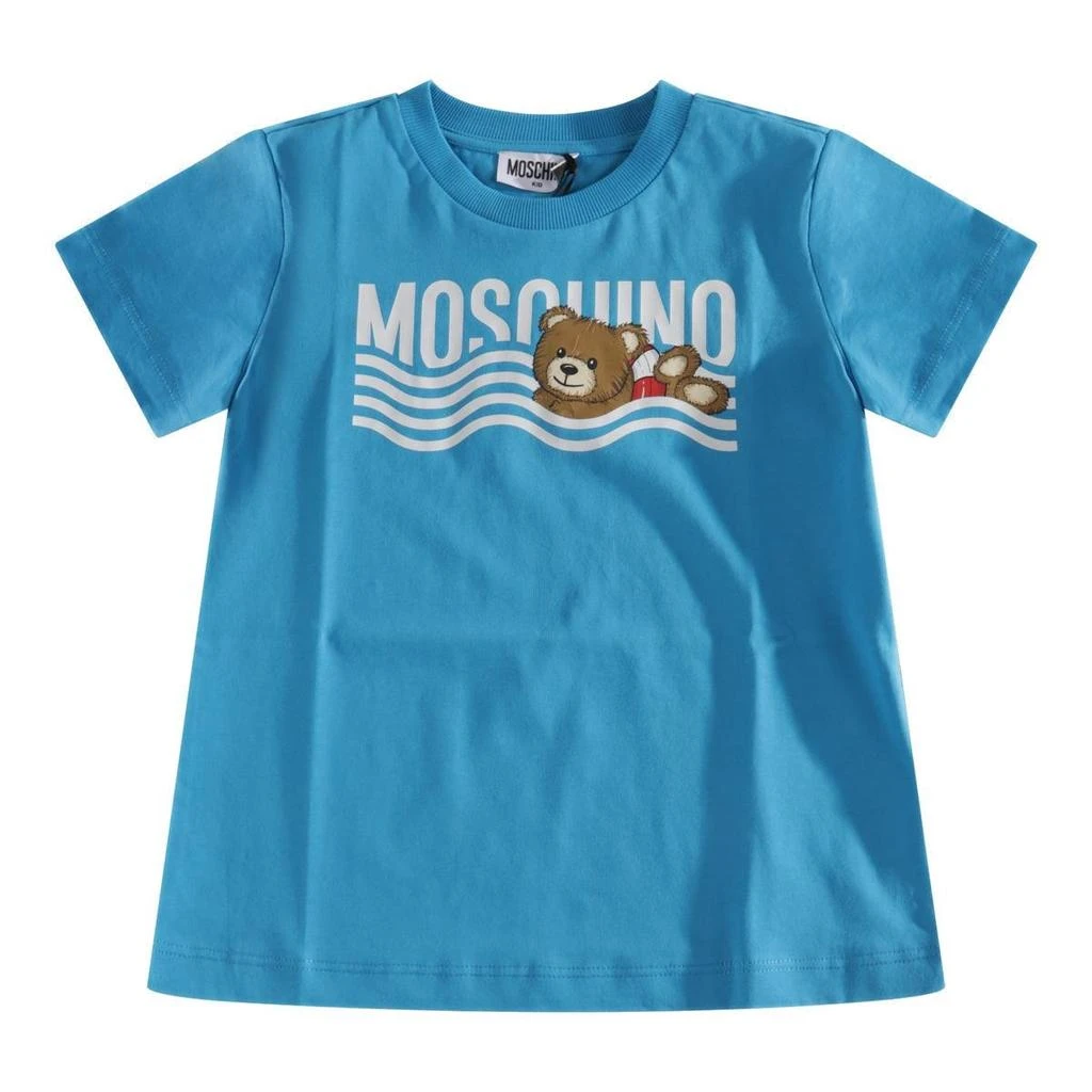 Moschino Kids Moschino Kids Teddy Bear-Printed Crewneck T-Shirt 1