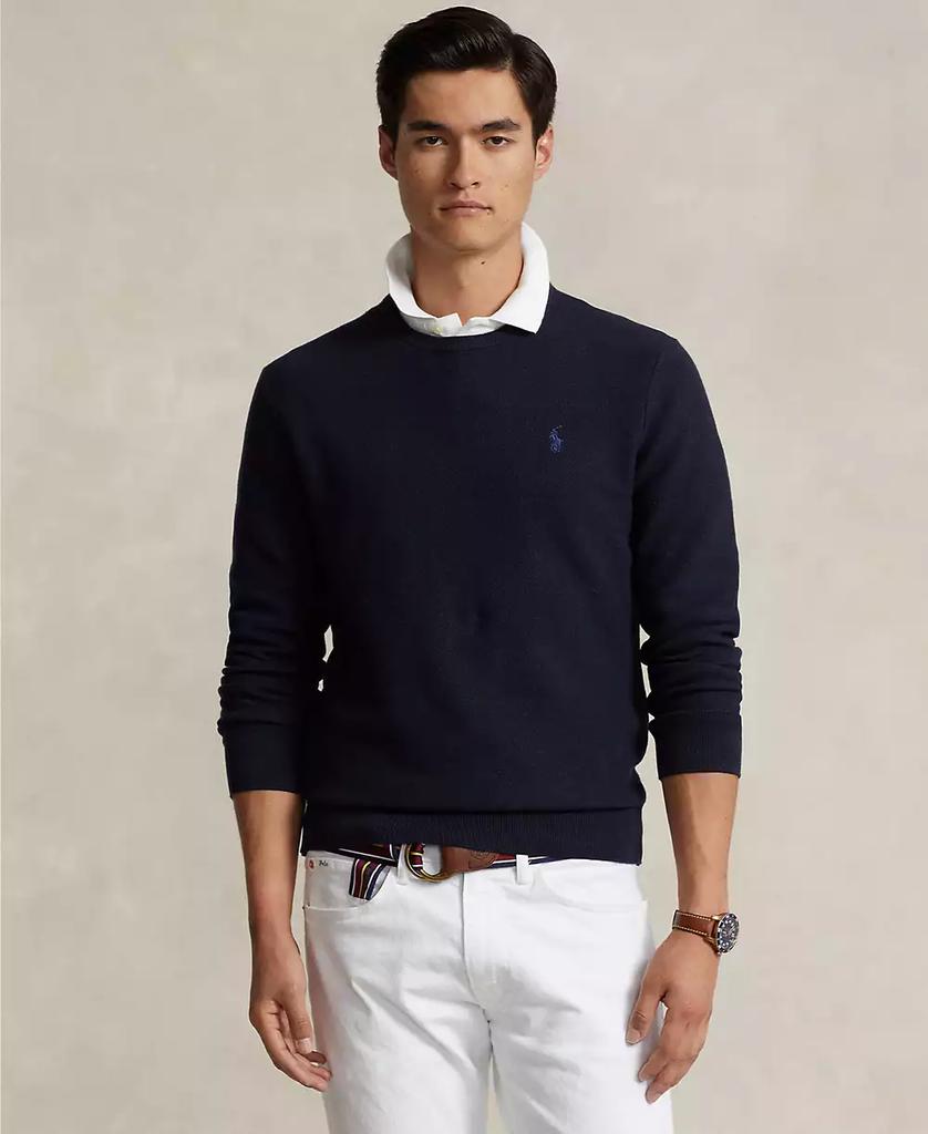 Ralph Lauren Men's Textured Cotton Crewneck Sweater