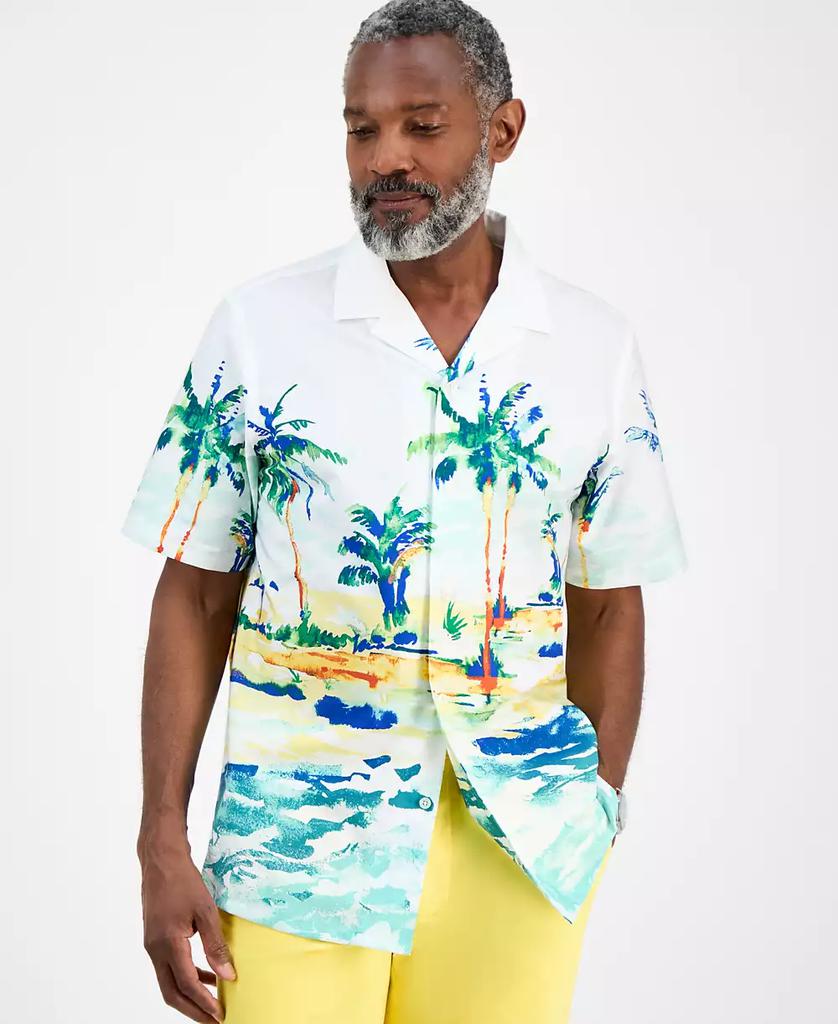 Club Room Men's Tropical Painted Shirt, Exclusively at Macy's